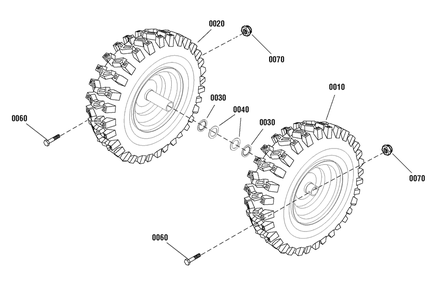 Part Location Diagram of 1735356YP Murray Wheel & Tire Assembly Right Hand